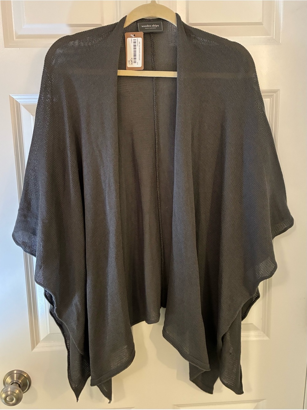 NEW! Wooden Ships Mercer Serape Wrap in Graphite S/M Paola Buendia - Picture 5 of 9